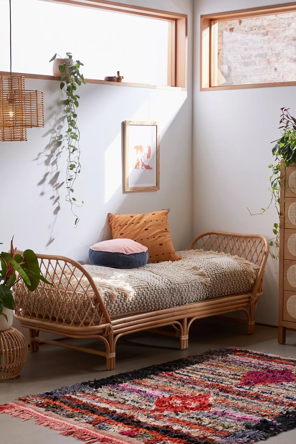 Kaliko Boho Rattan Daybed | Urban Outfitters (US and RoW)