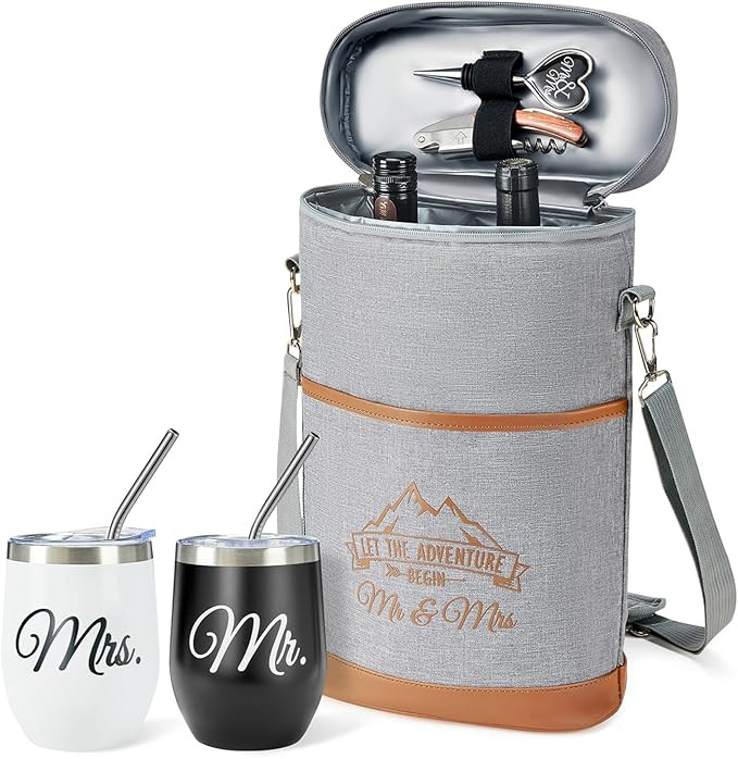 AW BRIDAL Wedding Gifts Bridal Shower Gifts Anniversary Engagement Gifts for Newlyweds Mr and Mrs... | Amazon (US)