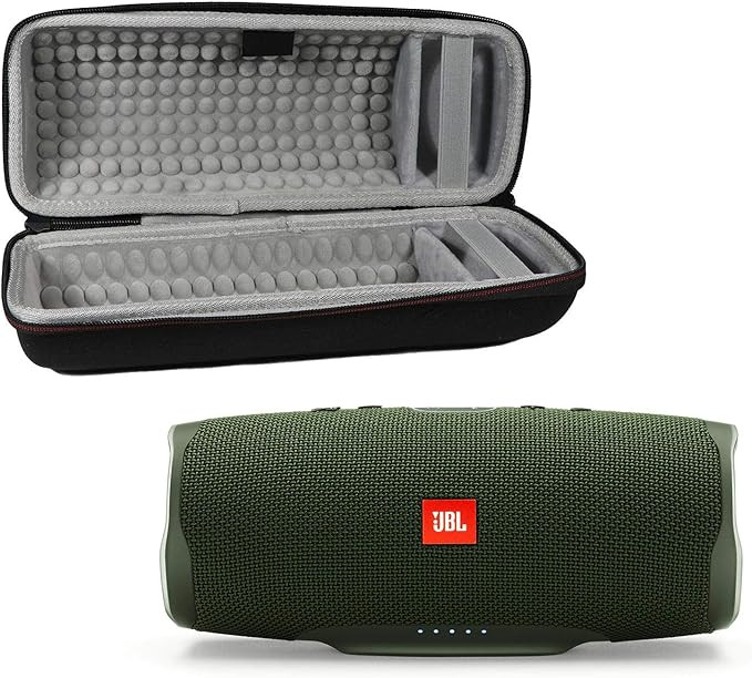 JBL Charge 4 Waterproof Wireless Bluetooth Speaker Bundle with Portable Hard Case - Green | Amazon (US)