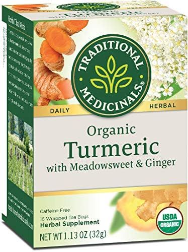 Traditional Medicinals Organic Turmeric with Meadowsweet & Ginger Herbal Tea, Supports A Healthy ... | Amazon (US)