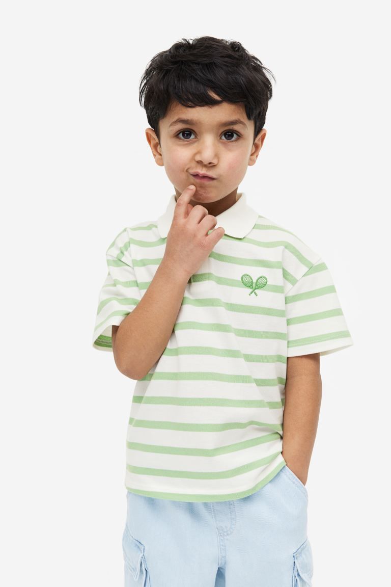 Cotton Piqué Polo Shirt | H&M (US + CA)