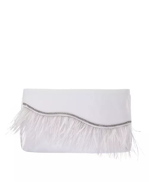 Women's Feather Flap Clutch - Macy's | Macy's