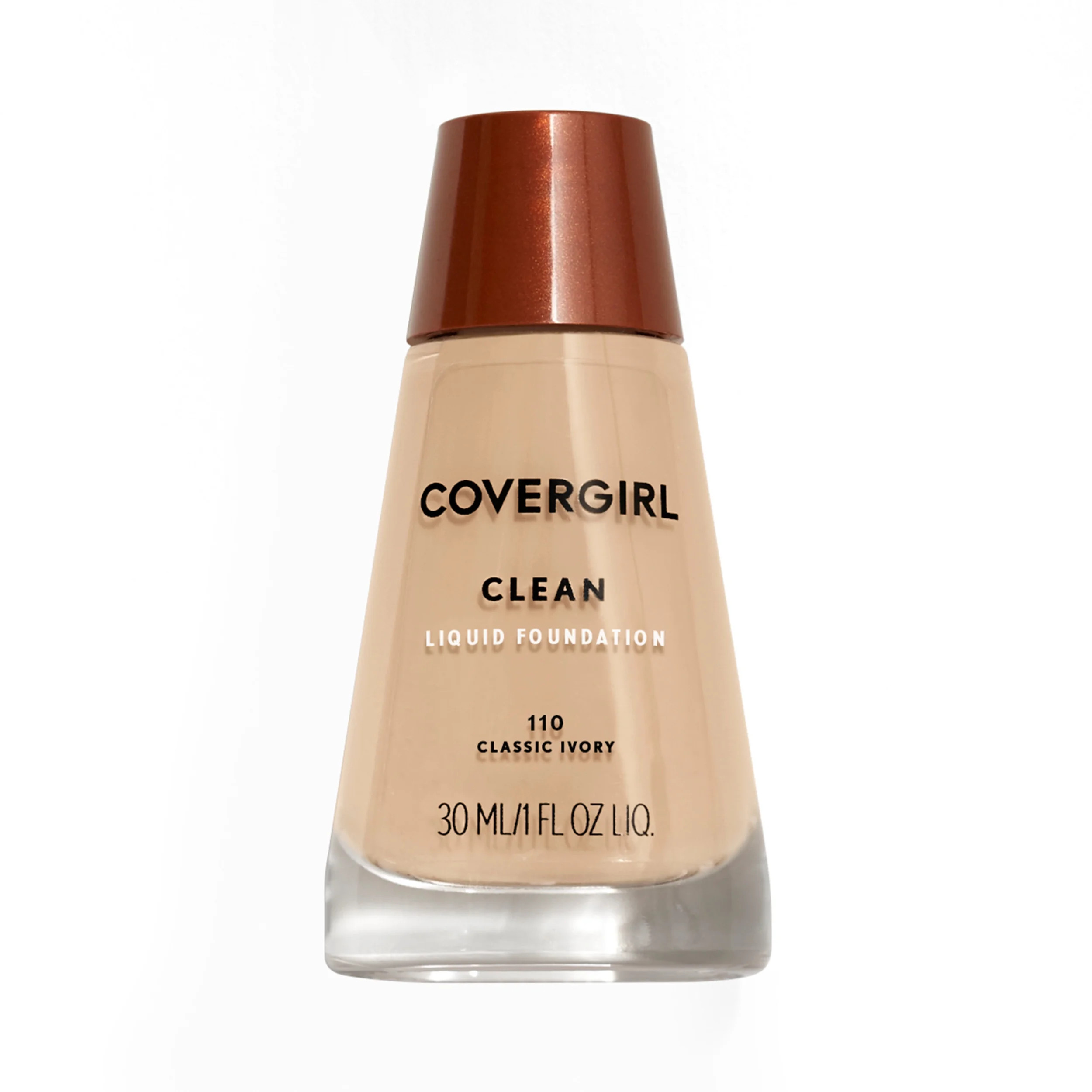 COVERGIRL Clean Liquid Foundation, 110 Classic Ivory, 1 fl oz, Liquid Foundation, Moisturizing Fo... | Walmart (US)