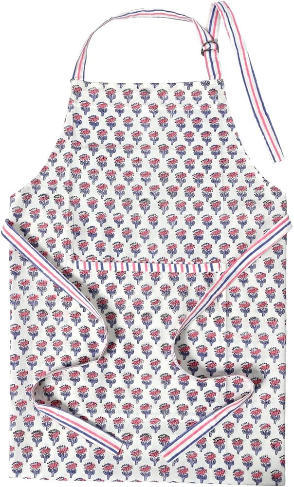 CPC Cotton Floral Kitchen Apron for women with Pocket and Adjustable Neck Ties. Apron for Women M... | Amazon (US)