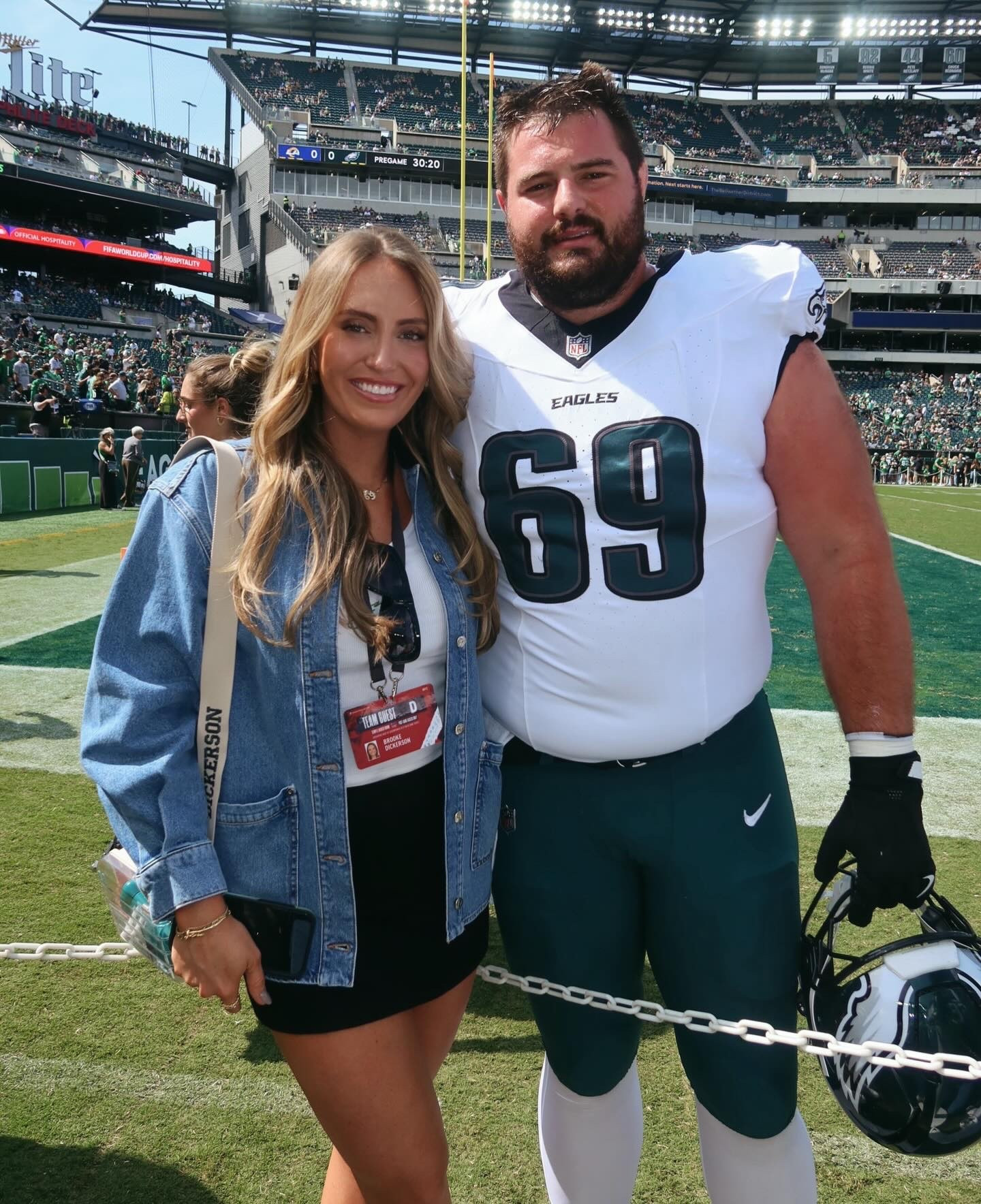 🏈✨ PLAYOFFF TICKET GIVEAWAY ✨🏈

Since you guys loved our giveaway for the home opener so much we wanted to run it back 😉! Landon and I are giving away two tickets to the Eagles vs 49ers playoff game in Philadelphia THIS WEEKEND (1/11)! We are always so grateful for your support and we are SO excited to gift one of you a playoff experience! The energy is electric. ⚡️

💚 One winner will receive 💚
- TWO PLAYOFF tickets 🎟️
- A signed Dickerson jersey 🏈
- Some of my favorite PR packages! 🛍️

To enter: 
✅Must be following me @brookie_dickerson , @landondickerson69 & @dickerson_diys 
✅Like this post! 
✅Tag 3 friends and share this post! 
More tags=more entries 

Winner will be picked at random and announced on Saturday morning (1/10) on @brookie_dickerson account via stories :) 

#nfl #nflwife #philadelphiaeagles #giveaway

#LTKSeasonal #LTKootd #LTKBeauty
