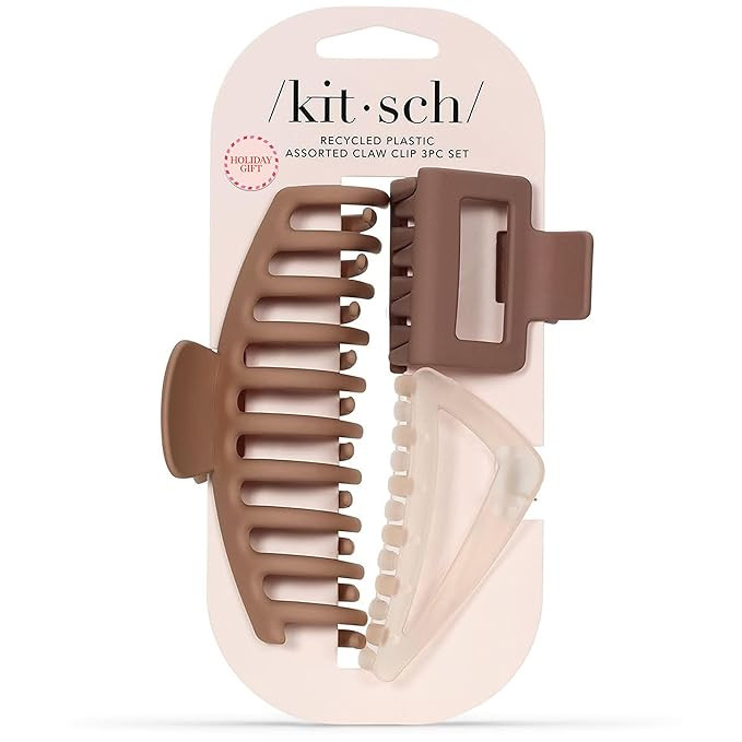 Kitsch Large Assorted Hair Clips for Women, Medium Open Shape Hair Claw Clips for Thick Hair, Sma... | Amazon (US)