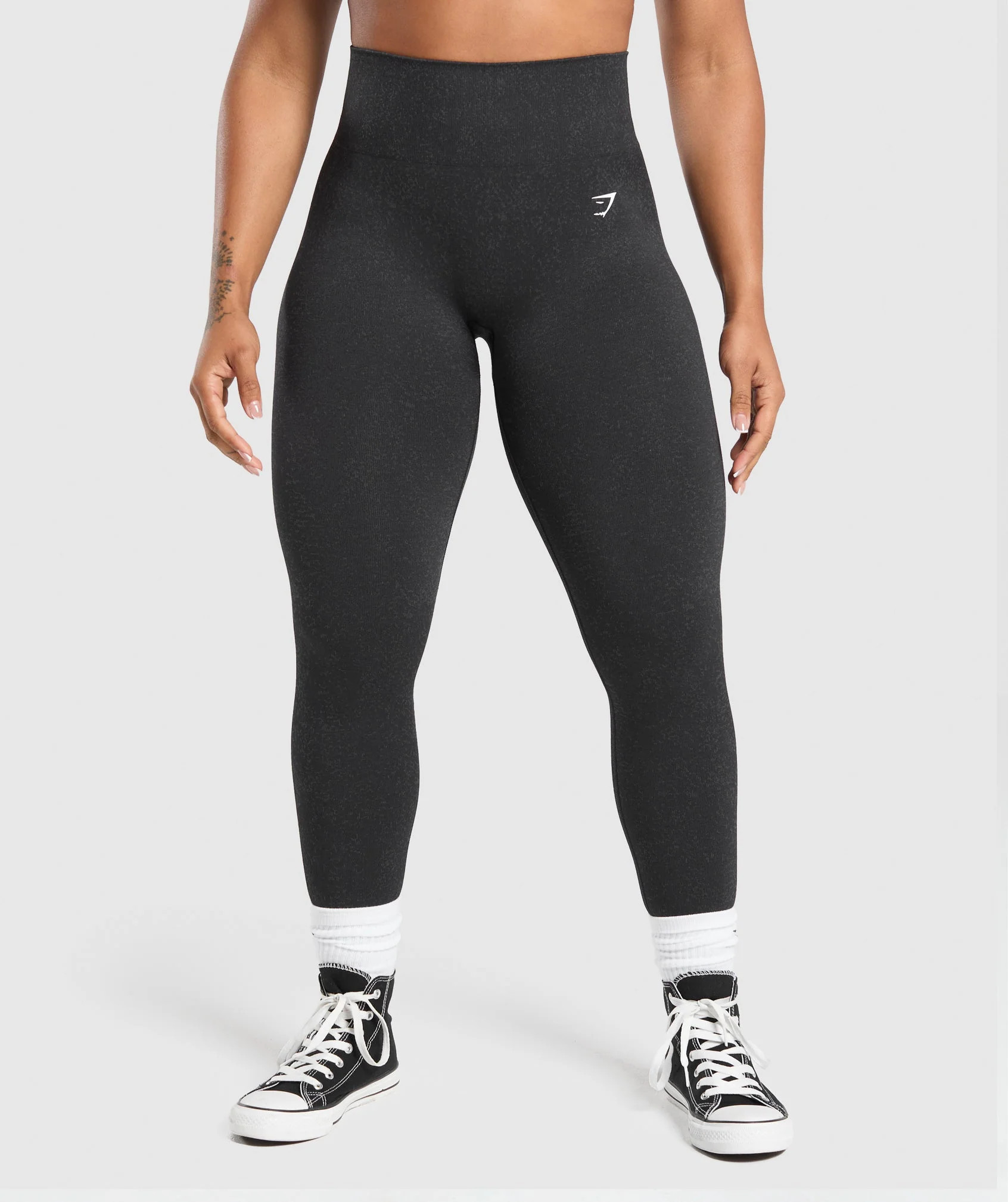 Gymshark Adapt Fleck Seamless Leggings - Mineral/Black | Gymshark US