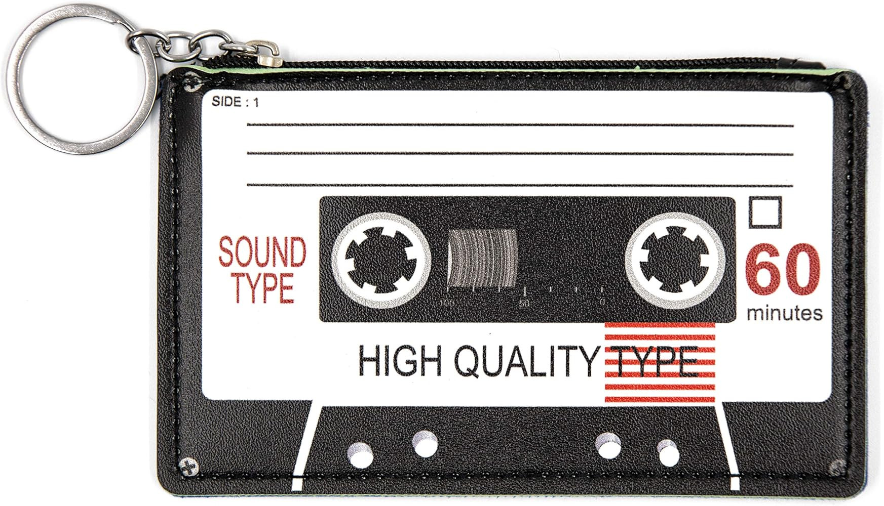Awesome Creative Cute Cassette Tape Cutout Cartoon Coin Purse with Key Chain | Amazon (US)