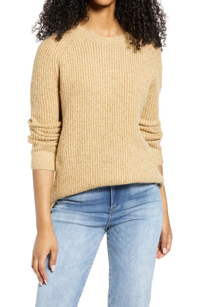 BP. Plaited Stitch Recycled Blend Crewneck Sweater | Nordstrom | Nordstrom