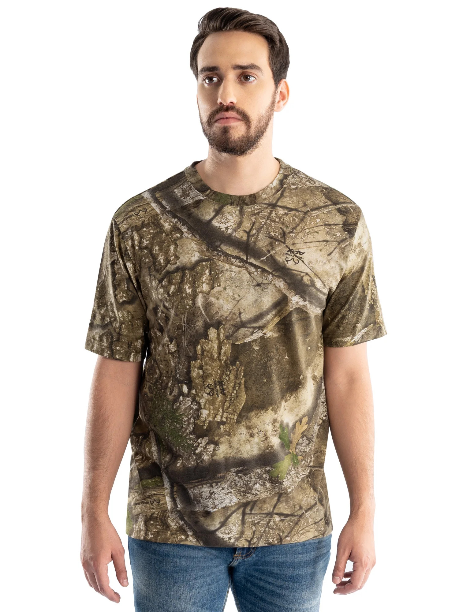 Realtree Men's Short Sleeve Scent Control Hunting Camouflage T-Shirt, size S-3XL | Walmart (US)