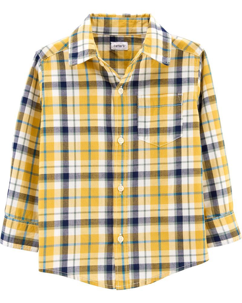 Plaid Button-Front Shirt | Carter's