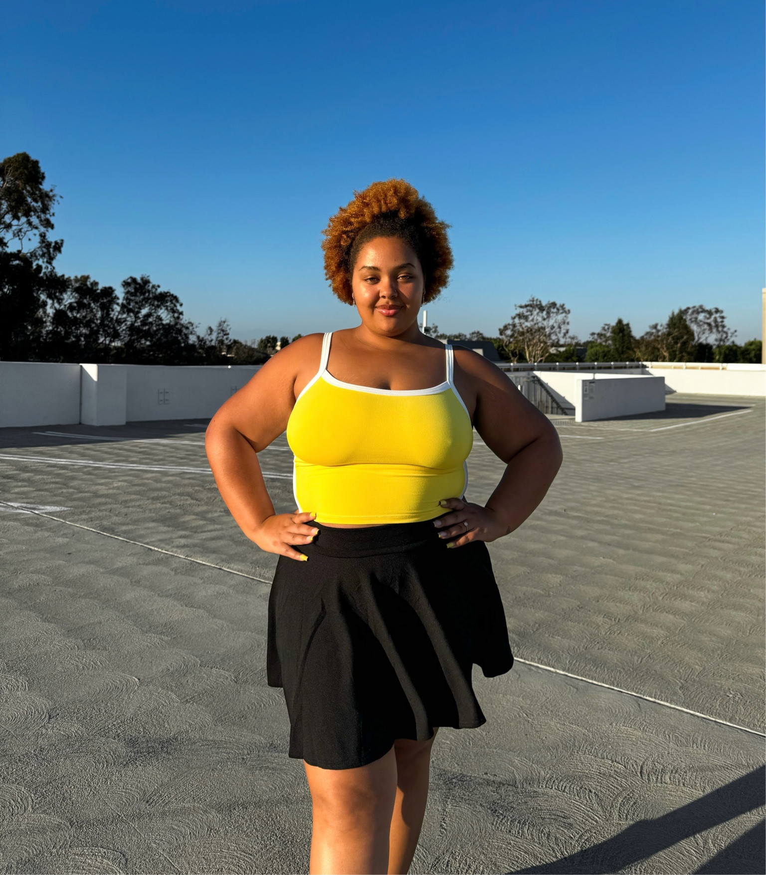 Wearing a size Larger in the top and XL in the skort! 

#LTKPlusSize #LTKMidsize #LTKSummerSales