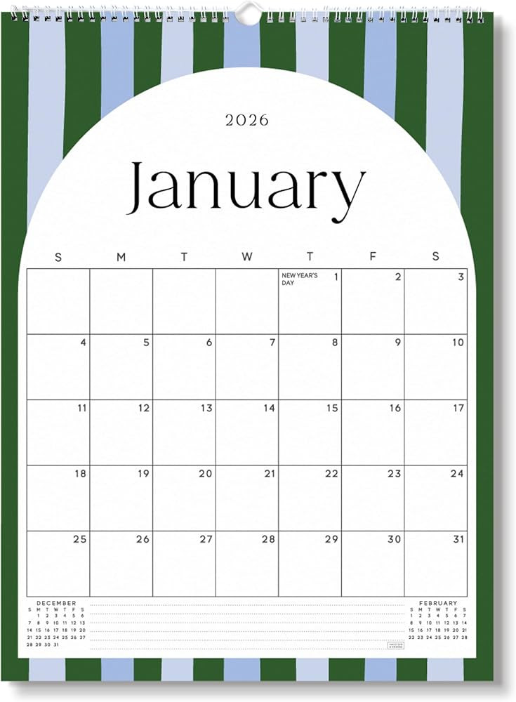 S&O Palm Beach Arc Wall Calendar from January 2026-June 2027 - Tear-Off Monthly Calendar - 18 Mon... | Amazon (CA)