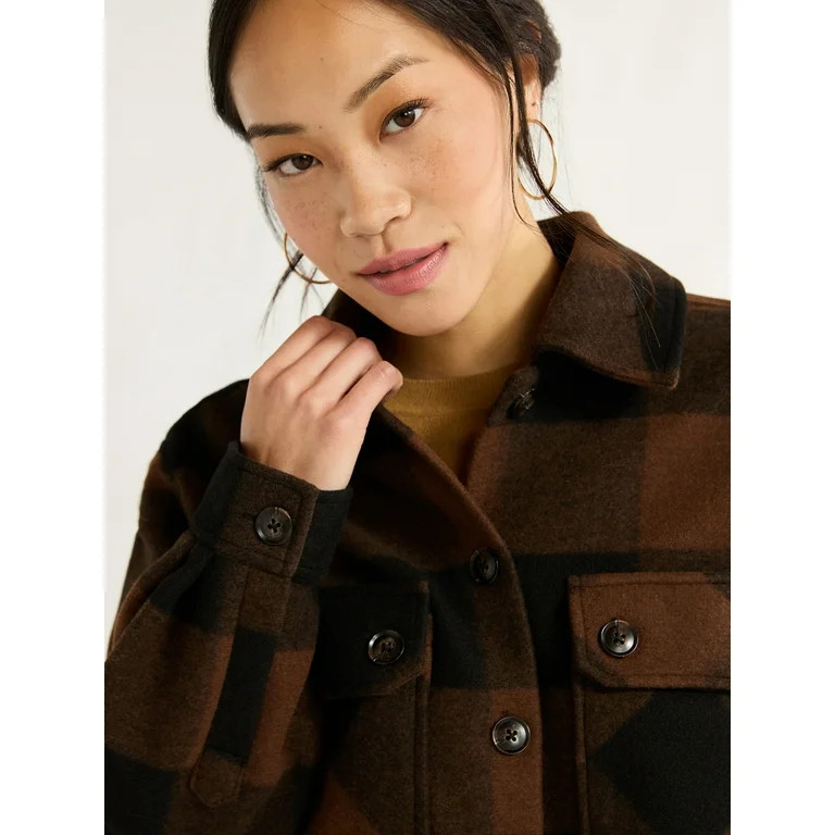 Free Assembly Women's Cropped Utility Jacket, XS-XXL | Walmart (US)