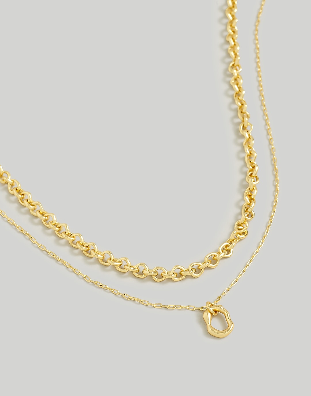 Two-Pack Molten Necklace Set | Madewell