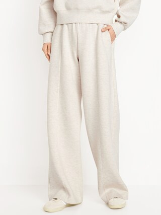 High-Waisted Bounce Fleece Wide-Leg Sweatpants | Old Navy (US)