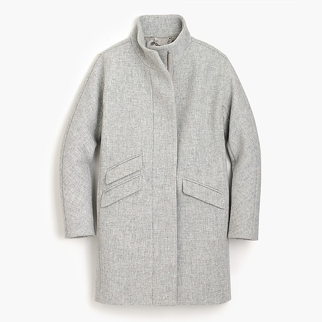 Cocoon coat in Italian stadium-cloth wool | J.Crew US