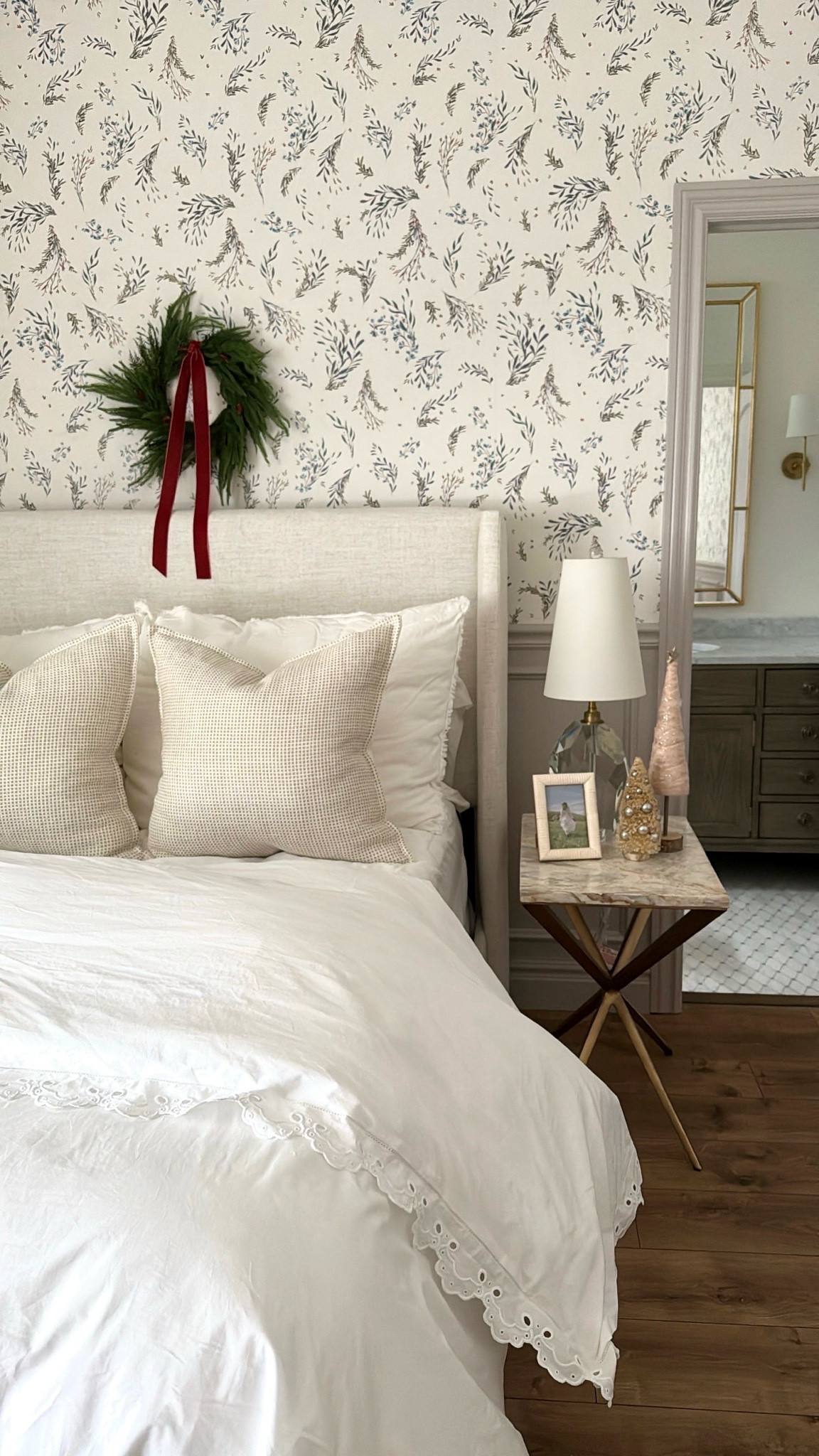 One of my girl’s bedrooms getting a festive touch of Christmas with a simple wreath with a bright red bow ❤️ Nothing better than enjoying the magic of the season through their eyes! 

#decor #kids #home #christmas #holiday #bed #linen #gingham #interiors #design 

#LTKSeasonal #LTKHoliday #LTKHome