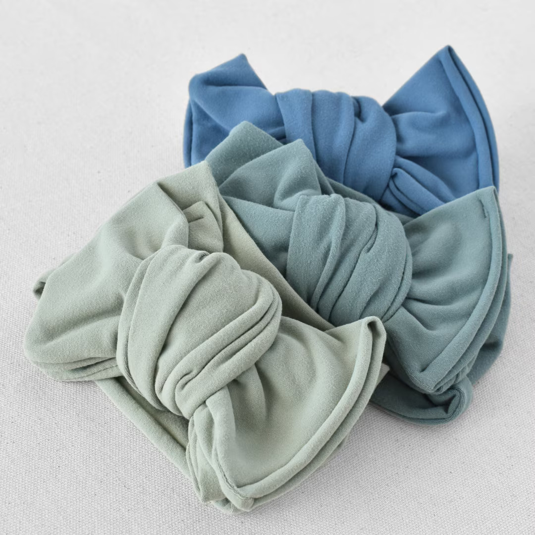 Brushed Oversized Bow Headband sea Green Teal Blue - Etsy | Etsy (US)