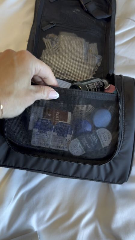 Love this Calpak Luka toiletry bag. I always keep it stocked and ready to go. It makes packing so much easier. 
Also has a hook to hang it which I forgot to show. 🤣

#LTKVideo #LTKtravel #LTKeurope