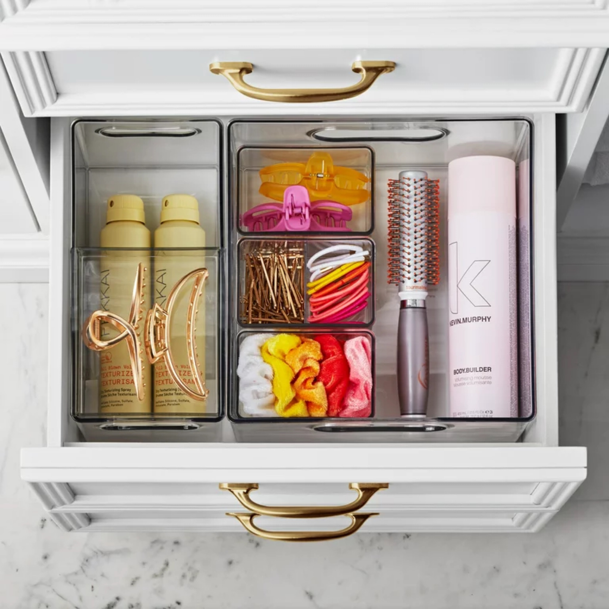 Bathroom organization, narrow bins,  clear bins, drawer organizer, the home edit 

#LTKsalealert #LTKhome #LTKFind