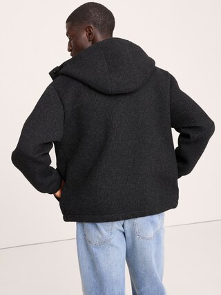 Ribbed Wool-Blend Scuba Stadium Jacket | Banana Republic (CA)