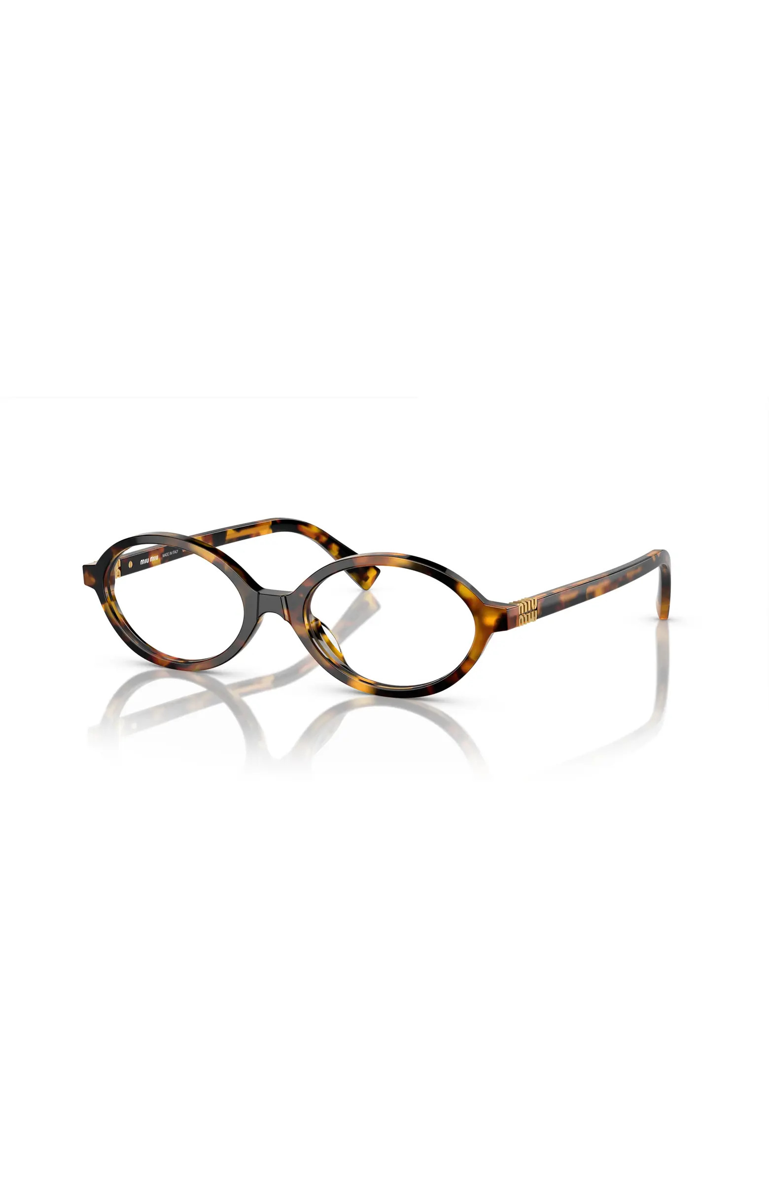 Miu Miu 50mm Oval optical glasses | Nordstrom | Nordstrom