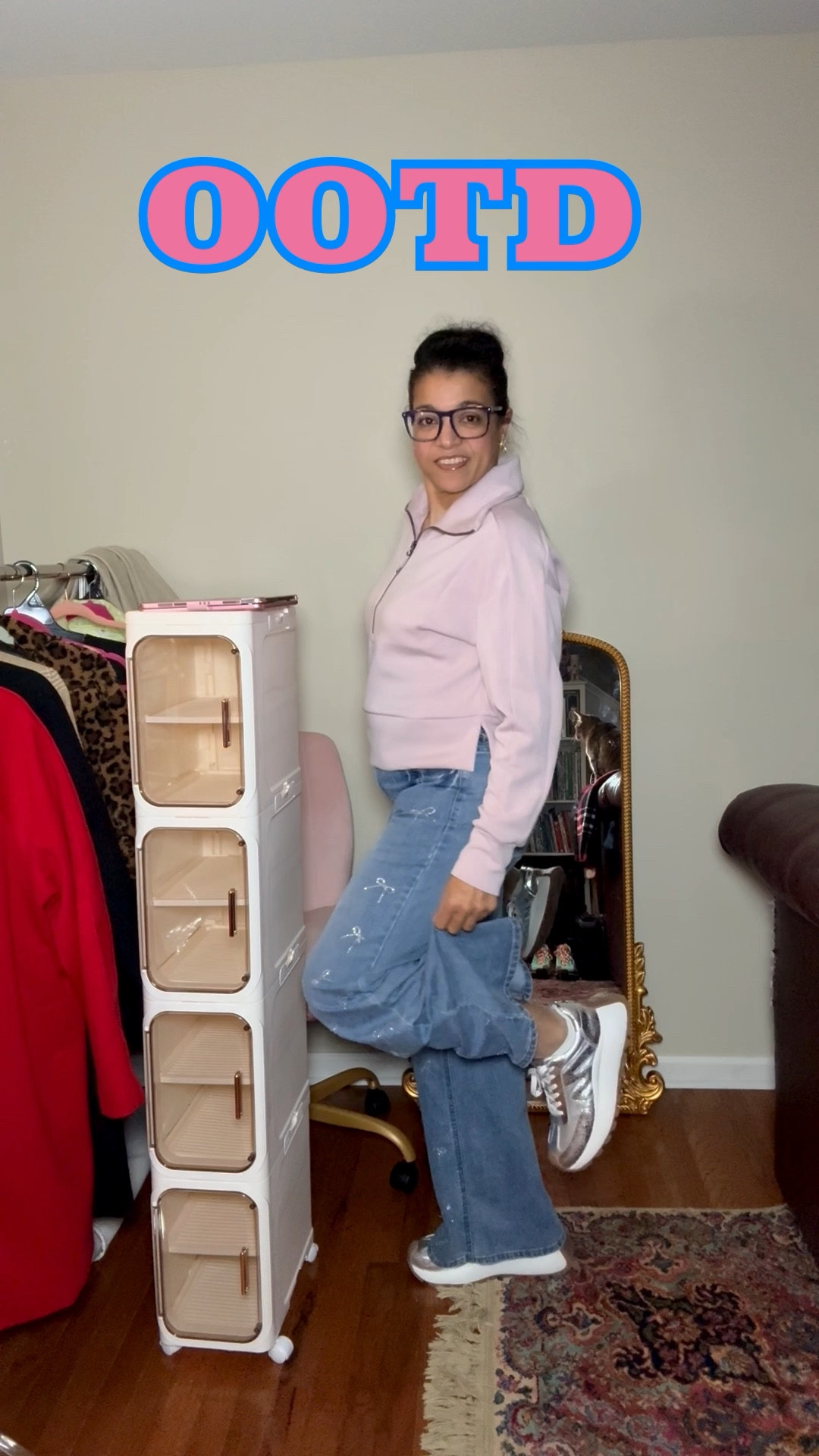 Cute comfy casual but I still wear it to work. Rhinestone bows are so much fun  

#LTKWorkwear #LTKActive #LTKootd