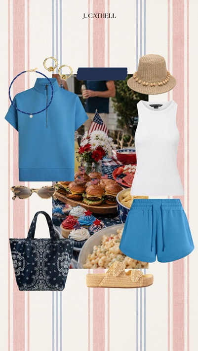 Red, white & totally outfitted. ❤️🤍💙

I rounded up complete summer looks that capture a timeless Americana feel—from crisp white dresses and easy denim to classic stripes, gingham, and the perfect pops of red. Whether you're headed to the lake, the beach, a backyard barbecue, or simply soaking up summer, these outfits are polished, versatile, and easy to wear all season long.

Shop the full edit below!

#SummerStyle #AllAmericanStyle #RedWhiteAndBlue #ClassicStyle #LTKStyle #LTKFinds #SummerOutfits #VacationStyle #WeekendStyle #StyleInspiration #FourthOfJulyStyle #ResortStyle #TimelessFashion #CapsuleWardrobe #SummerWardrobe

#LTKootd #LTKSeasonal #LTKOver40