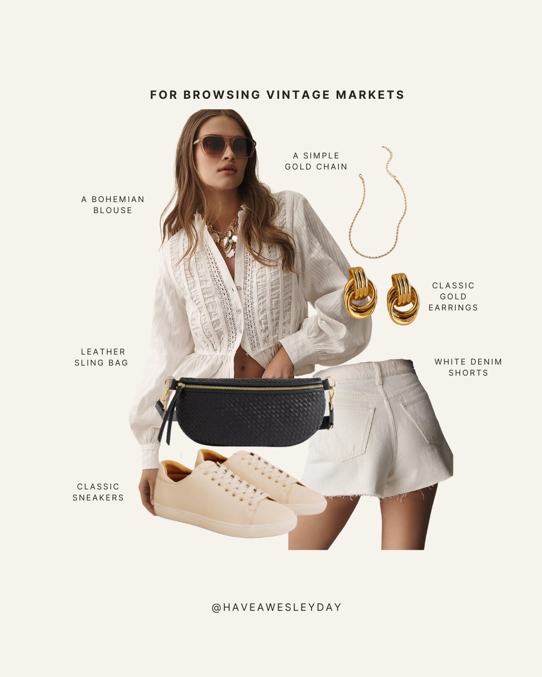 French Girl Spring Outfit Inspo🤎

Summer outfit, sandals, European summer, travel outfit ideas, classic style, modest fashion, boho chic, white denim shorts, white sneakers, belt bag 

#LTKStyleTip #LTKFindsUnder100 #LTKTravel