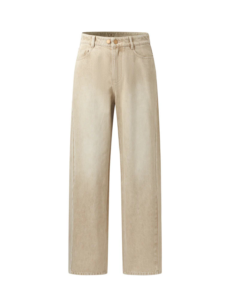 100% Cotton Denim Women Adjustable Waist Jeans | GOELIA
