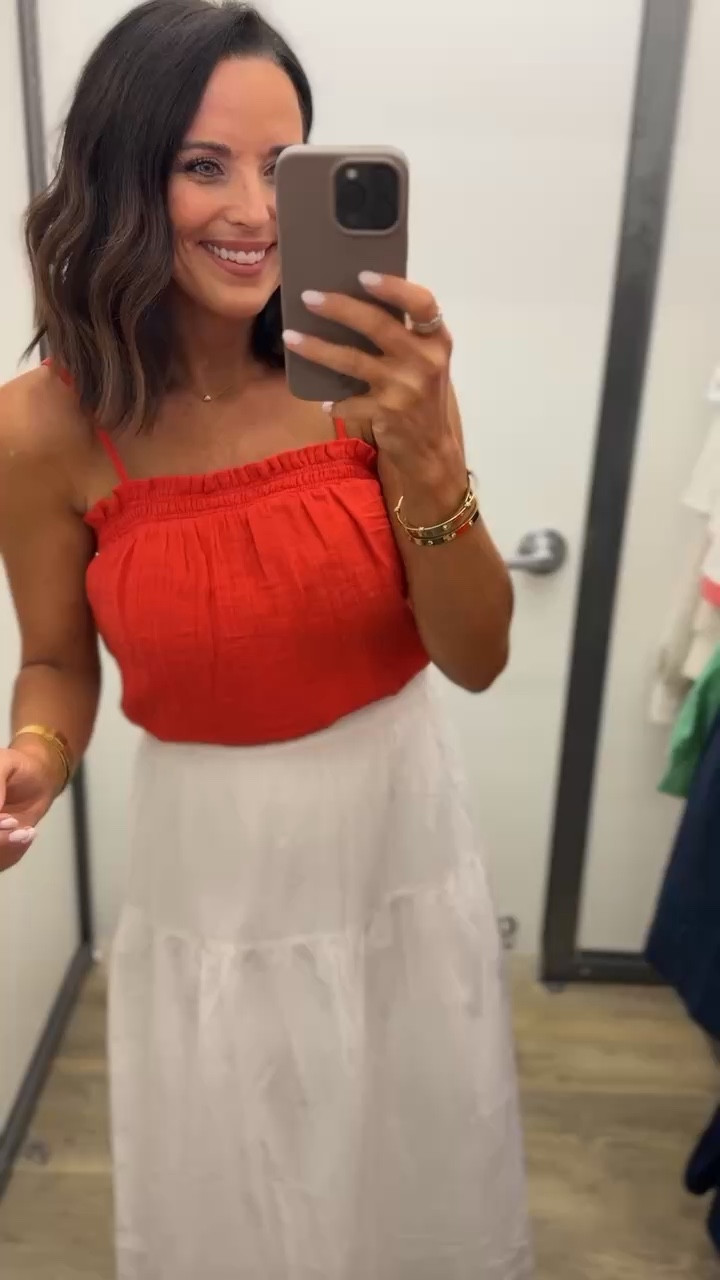 old navy xs outfit, red tank, white skirt outfit, summer outfit idea, casual everyday look, lightweight outfit, effortless style
#ltkstyle #summeroutfit #affordablefinds #outfitinspo #casualstyle #everydaywear