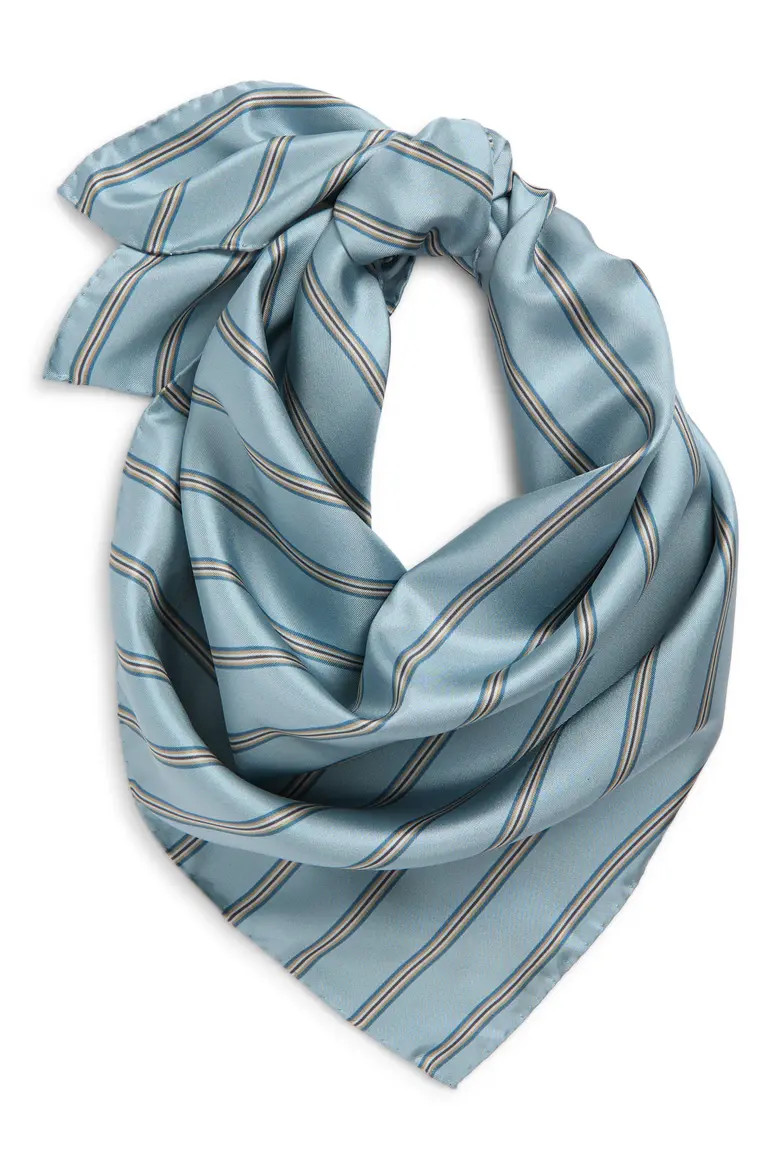 Stripe Silk Twill Scarf (Women) | Nordstrom | Nordstrom
