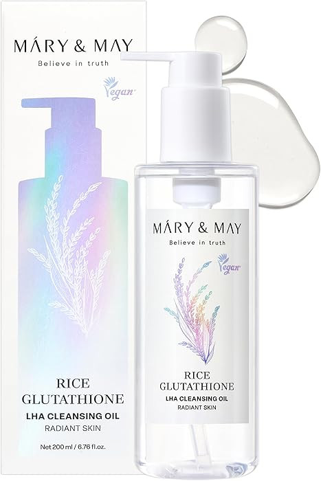 Mary&May Rice + Glutathione LHA Cleansing Oil | Daily Makeup Remover | Removes Impurities, Sebum ... | Amazon (US)