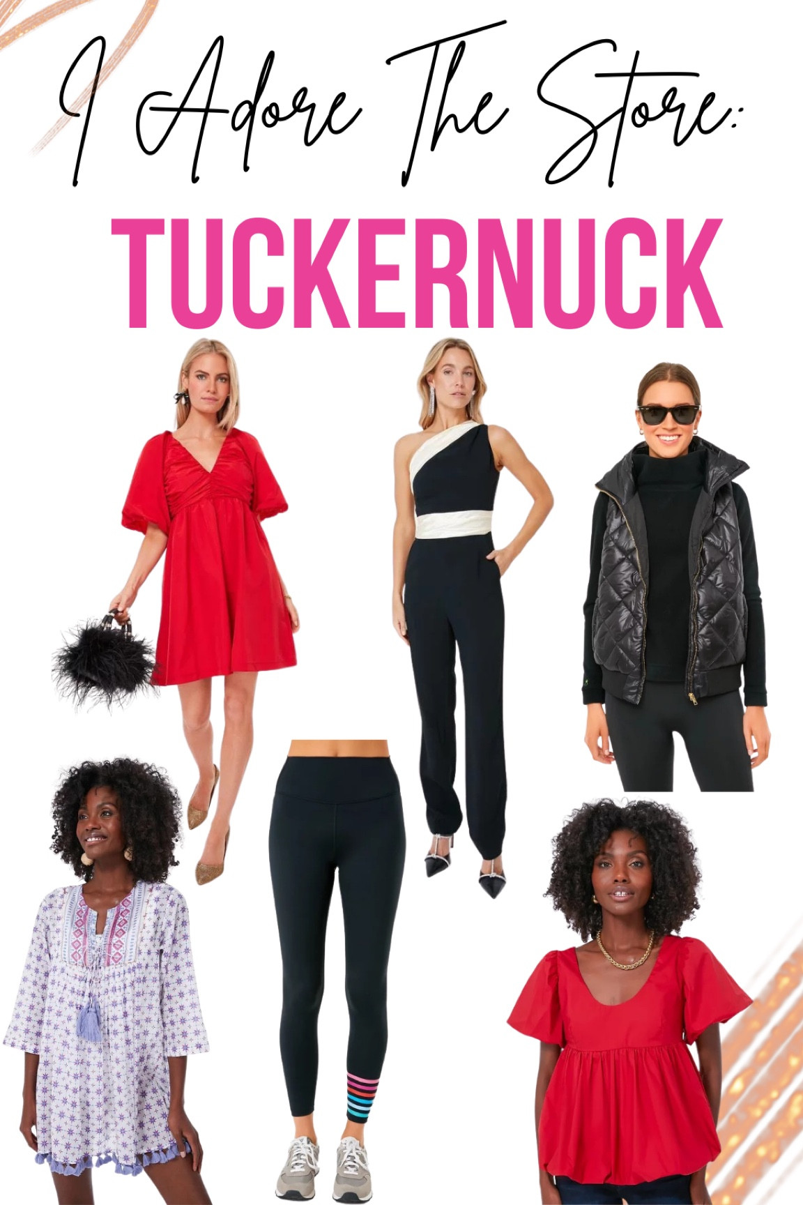 - BLACK LINDA JUMPSUIT
- BLACK JACKSON QUILTED VEST
- RED COURTNEY MINI DRESS
- EXCLUSIVE LILAC SEYCHELLES TUNIC
- ROUGE SCOOP NECK ARIEL BLOUSE
- BLACK EVERYDAY LEGGING 2.0

#LTKGiftGuide #LTKU #LTKHoliday