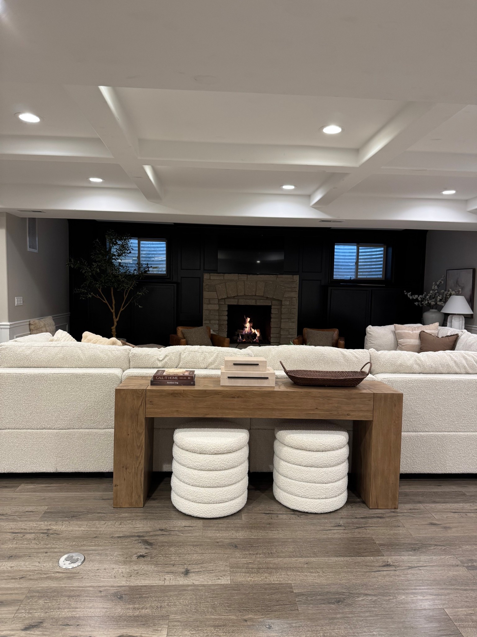 Console table styling idea in our basement! I love this table behind our sectional here.

@wayfair #wayfair #wayfairfinds #wayfairhome #consoletable 

#LTKSaleAlert #LTKSeasonal #LTKHome