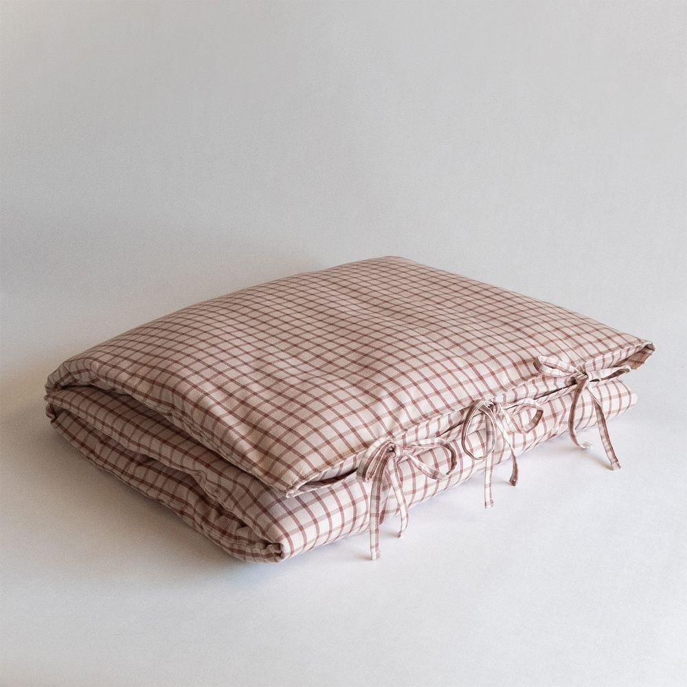 Quinn Woven Plaid Sofa Topper Pillow Cover | GreenRow