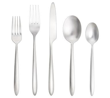 Open Box: Fortessa Velo Flatware, Set of 5 - Stainless Steel | Pottery Barn (US)