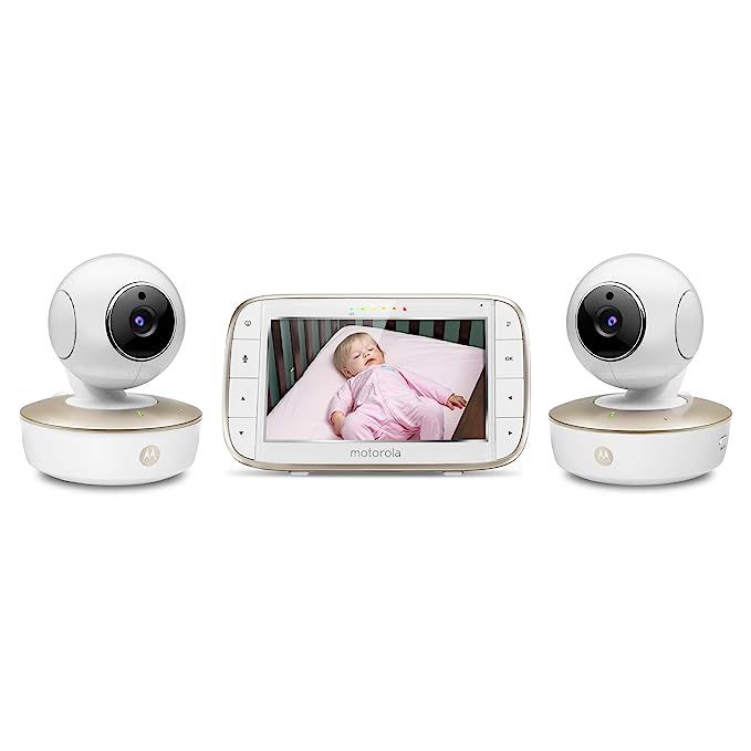 Motorola Video Baby Monitor - 2 Wide Angle HD Cameras with Infrared Night Vision and Remote Pan, ... | Amazon (US)