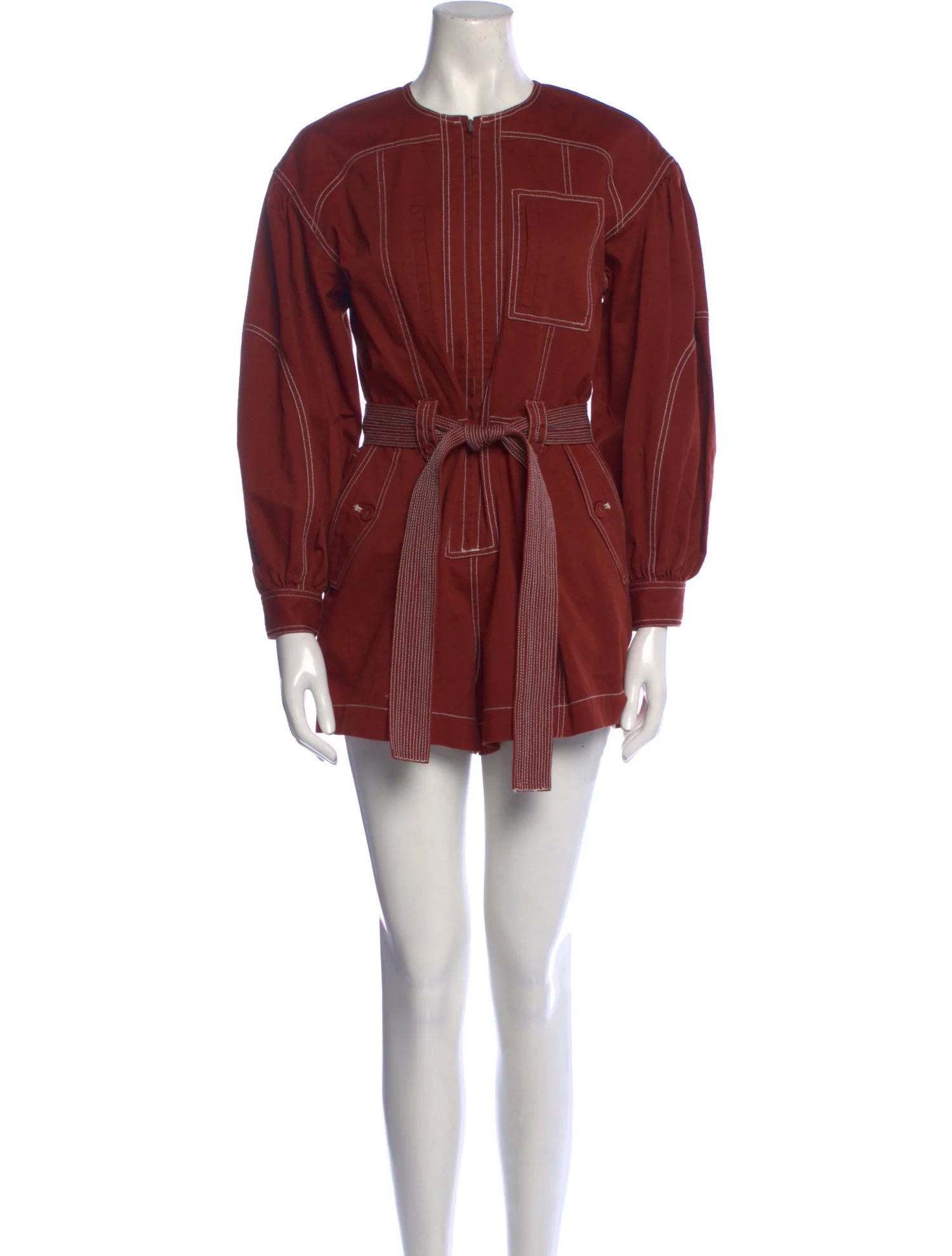 Striped Crew Neck Romper w/ Tags | The RealReal