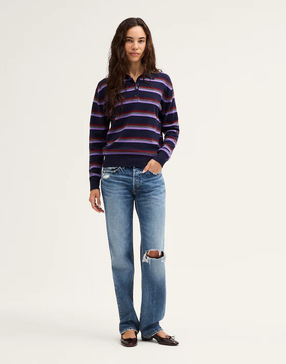Polo Sweater in 100% SoftWool | Madewell