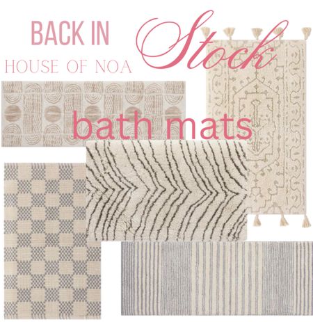 House of Noa bath mats, BACK IN STOCK

#LTKhome