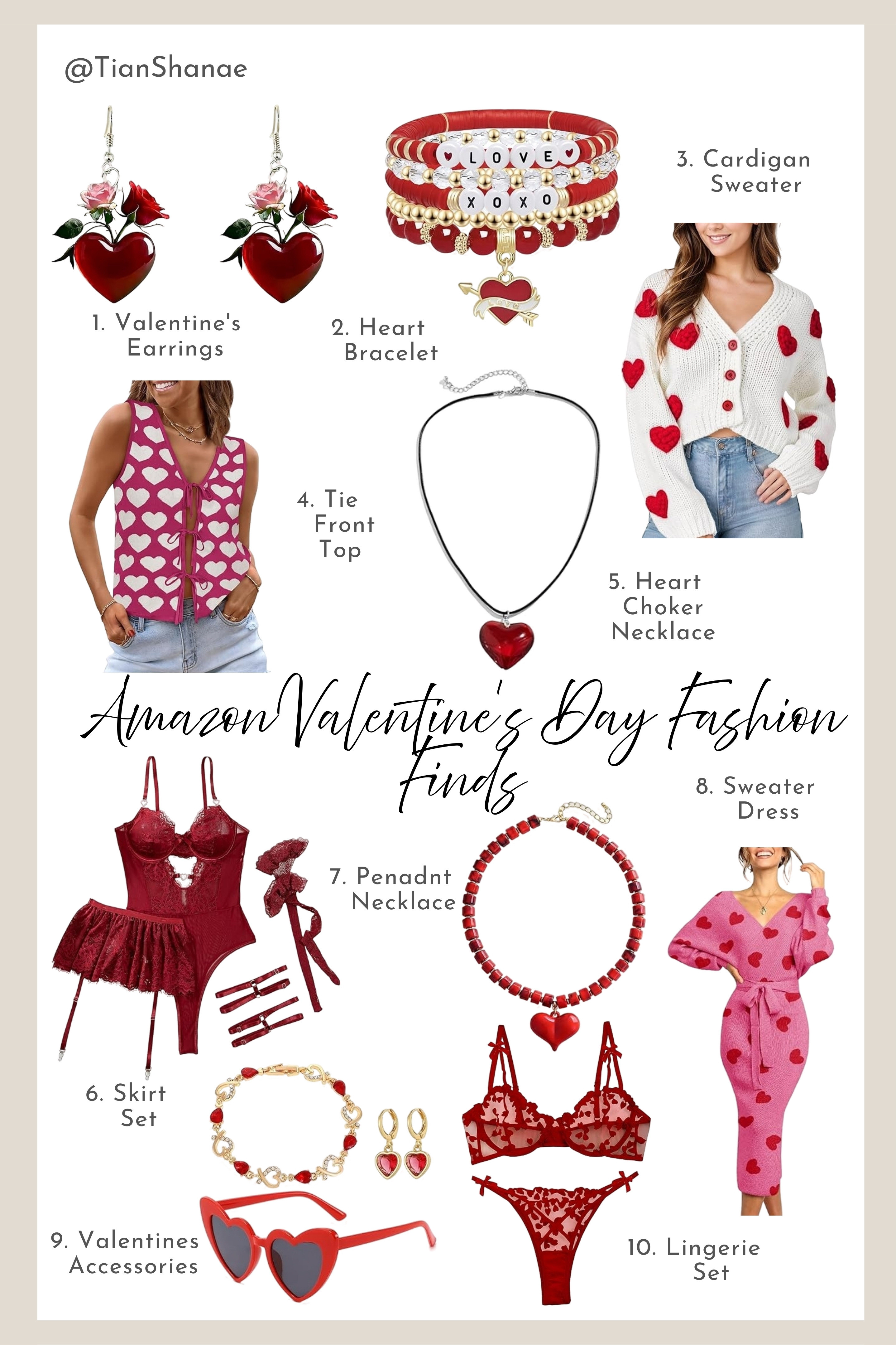 Get ready for date night or a cozy day in with these Amazon Valentine's Day fashion finds. From romantic dresses to festive sweaters, these affordable styles are perfect for celebrating the season of love. Tap to shop these trending Valentine's looks! #ValentinesDayFashion #AmazonFinds #HolidayStyle 

 #LTKValentine #LTKdayinmylife #LTKootd