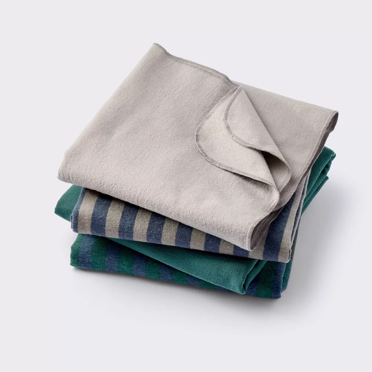 Flannel Baby Blankets - Cool Metallic - 4pk - Cloud Island™ | Target