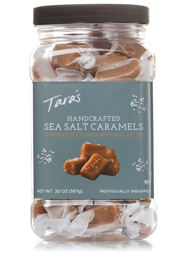Tara's Gourmet Sea Salt Caramels | Hand Crafted All Natural Candy | Creamy & Individually Wrapped... | Amazon (US)
