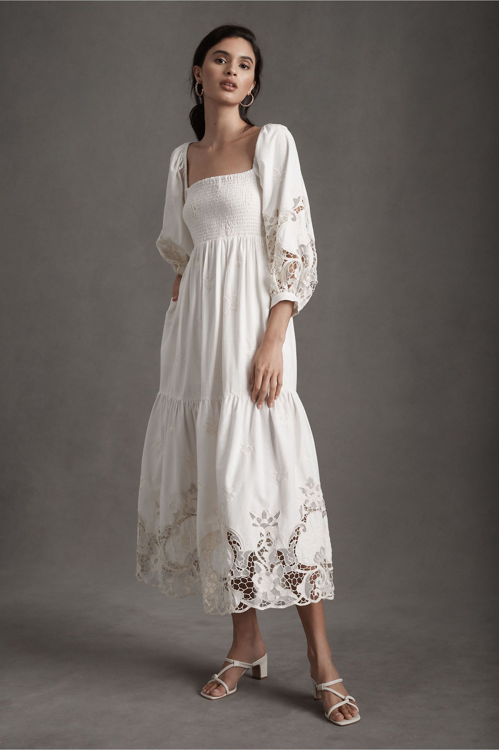 BHLDN x Free People Dahlia Cutwork Maxi Dress | BHLDN