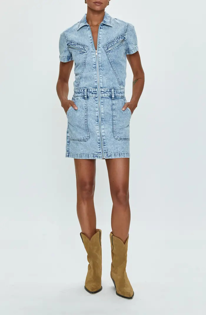 Brix Short Sleeve Denim Dress | Nordstrom