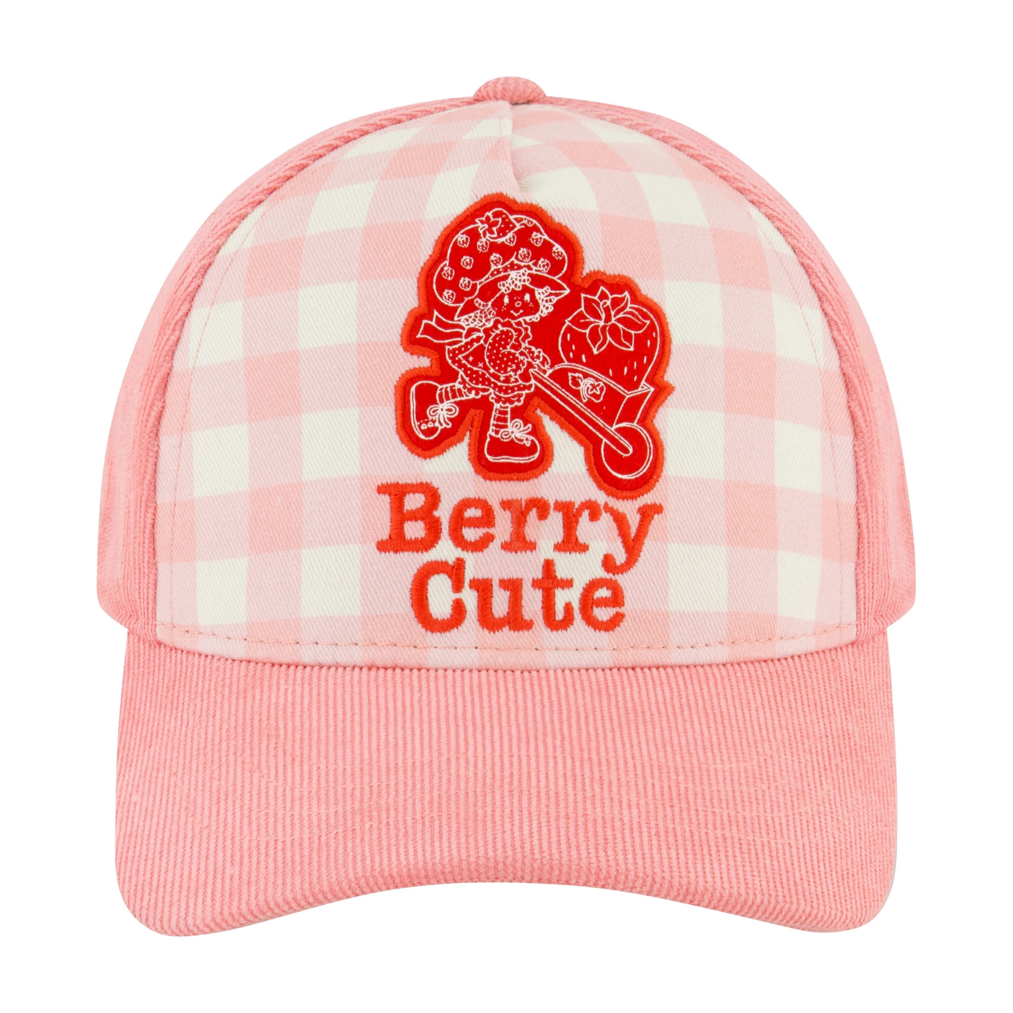 Strawberry Shortcake Girls Cotton Twill Baseball Hat, Pink | Walmart (US)