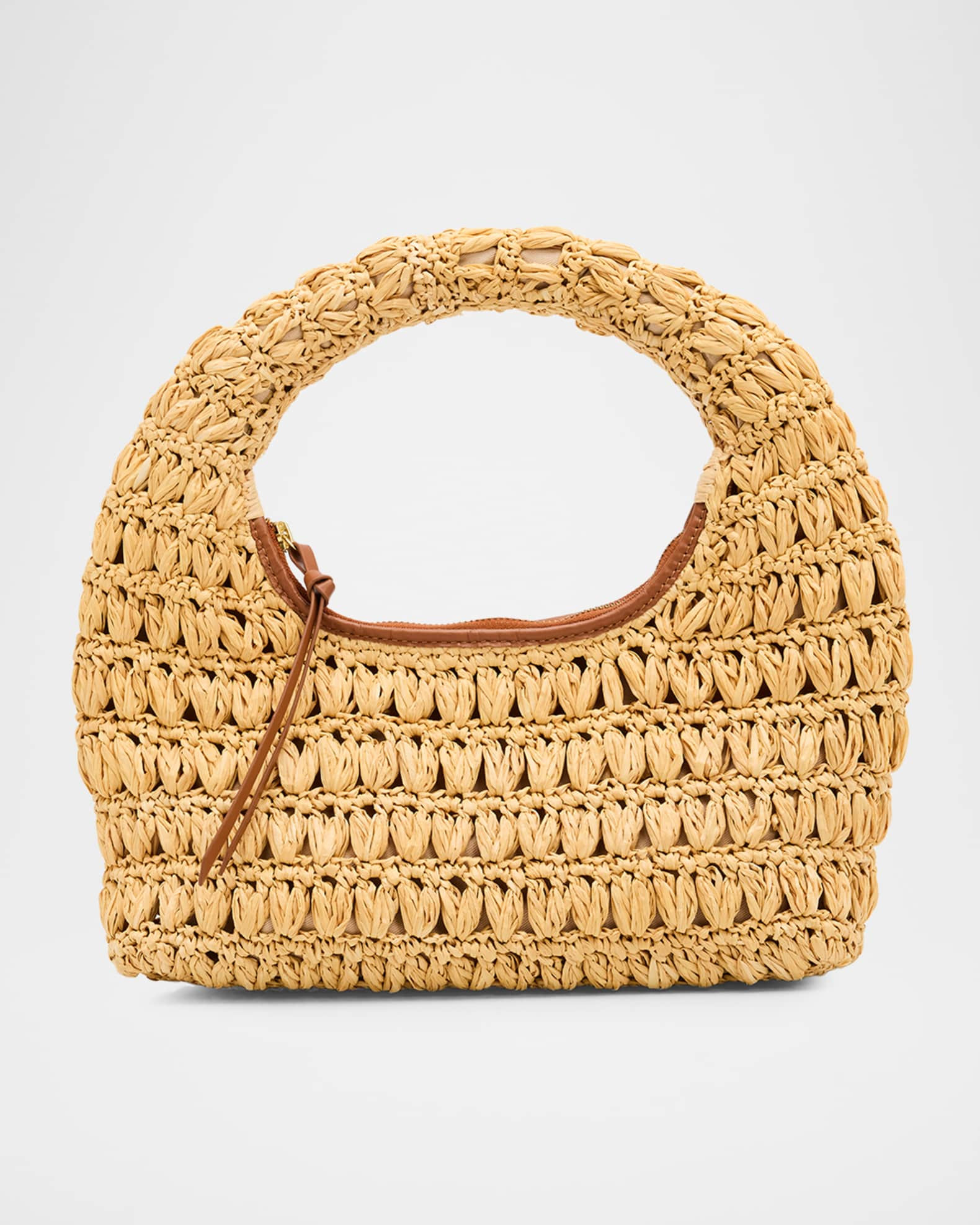 Perry Raffia Hobo Bag | Neiman Marcus