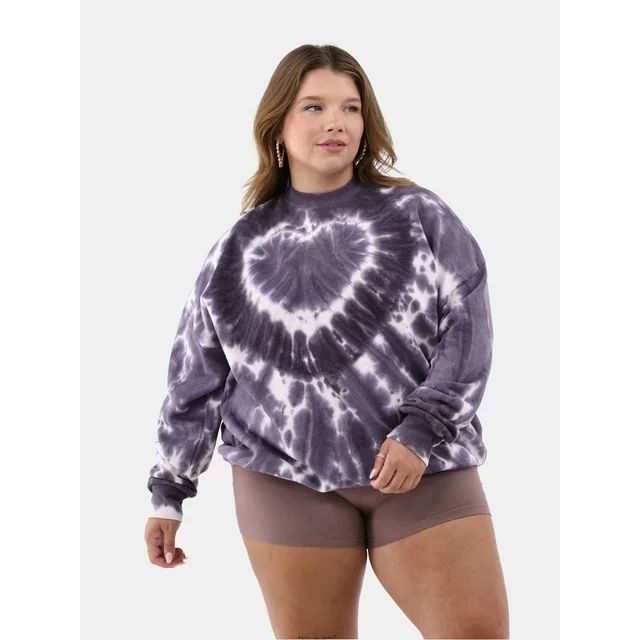 No Boundaries Juniors Plus Size Graphic Crewneck Sweatshirt, Sizes 1X-4X | Walmart (US)